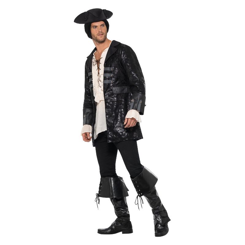 Buccaneer Pirate Jacket Black Adult 3