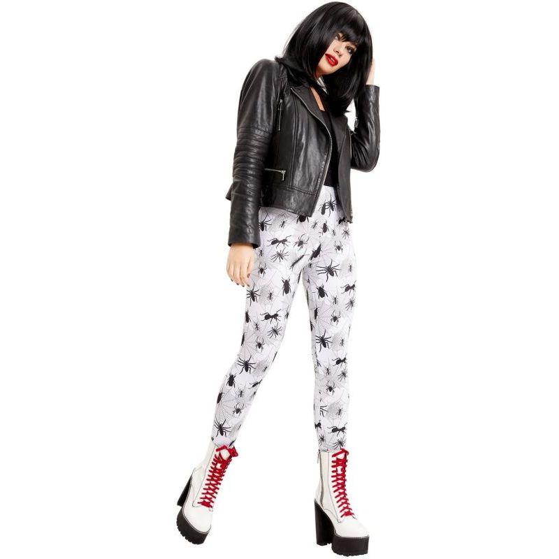 Bug Print Leggings Adult White 1