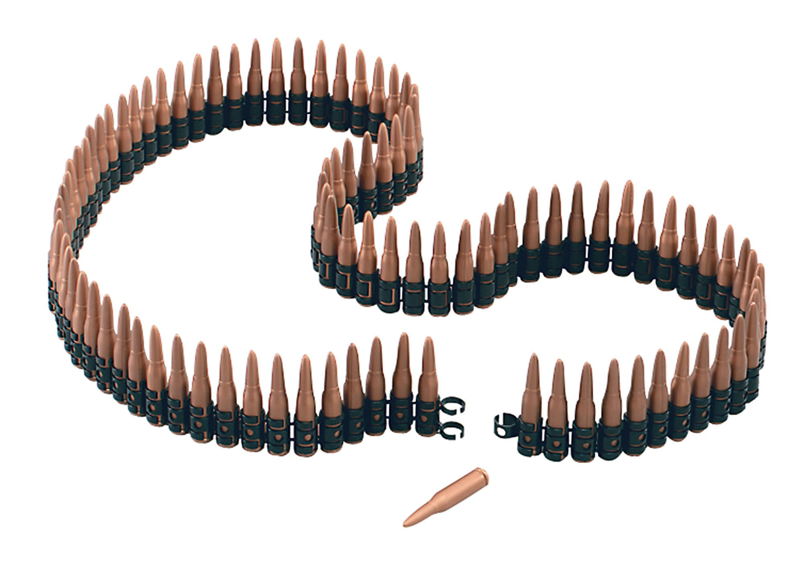 Bullet Belt 5ft Long Plastic Costume Accessory 1