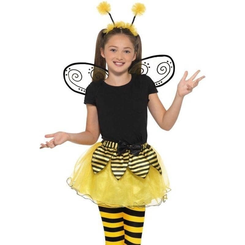 Bumblebee Kit Child Black Yellow Tutu Wings Headband 1