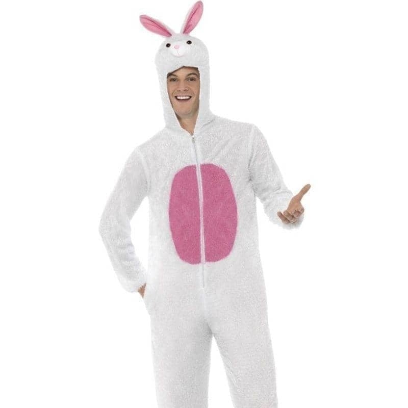Bunny Costume Adult White Pink_1