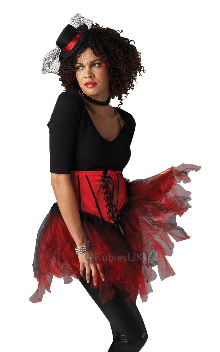 Burlesque Tutu Black & Red Costume_1