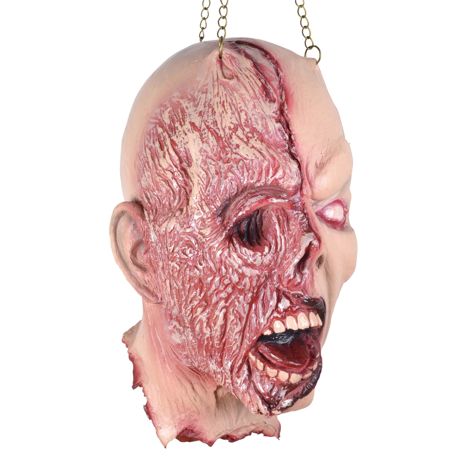 Burnt Face Hanging Head Halloween Items Unisex 1