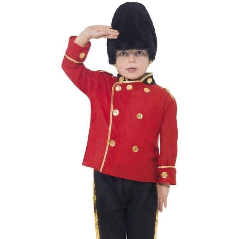 Busby Guard Costume Kids Red Jacket Hat 1