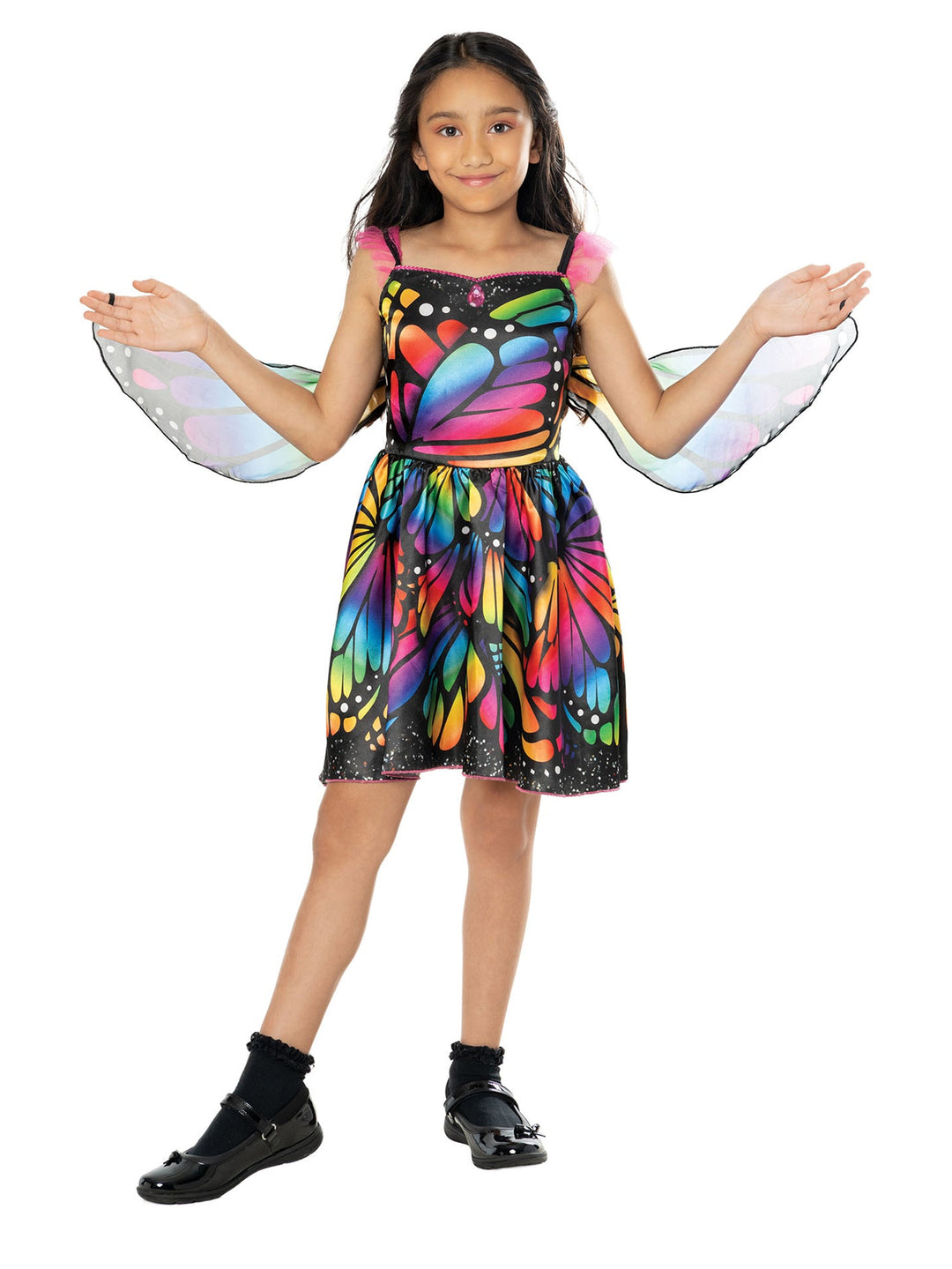 Butterfly Dress for Girls with Wings_1