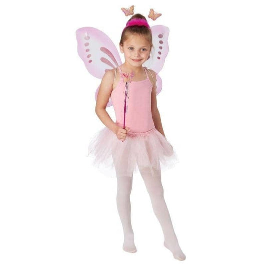 Butterfly Girls Pink Costume Set 1