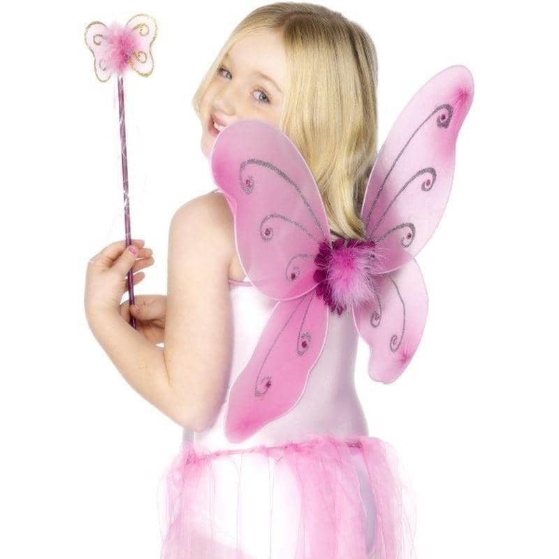 Butterfly Wings & Wand Kids Pink_1