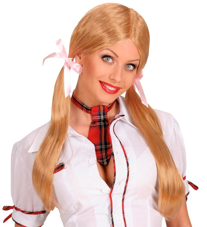 Schoolgirl Wig Blonde - In Box