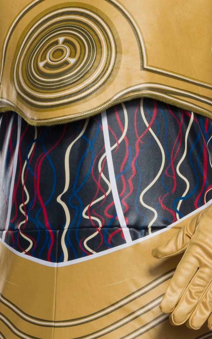 C3PO Costume Adult Star Wars Gold Droid_3