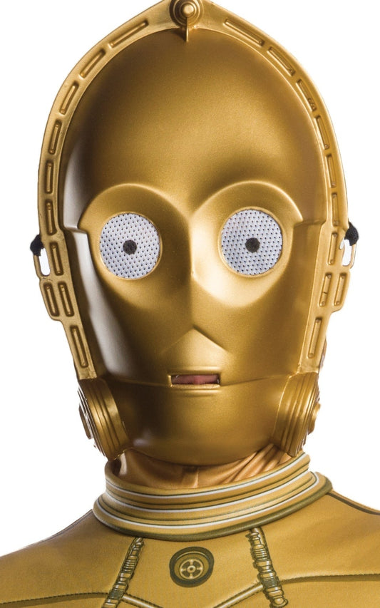C3PO Costume Kids Star Wars Gold Protocol Droid 2