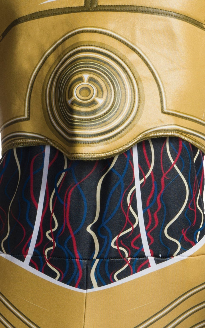 C3PO Costume Kids Star Wars Gold Protocol Droid_3