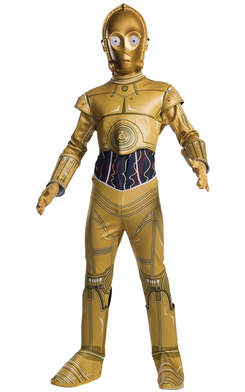 C3PO Costume Kids Star Wars Gold Protocol Droid_1