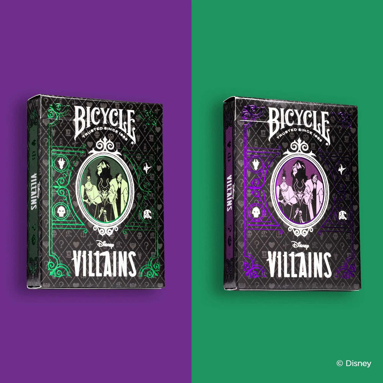 Bicycle: Disney Villains Green & Purple 1