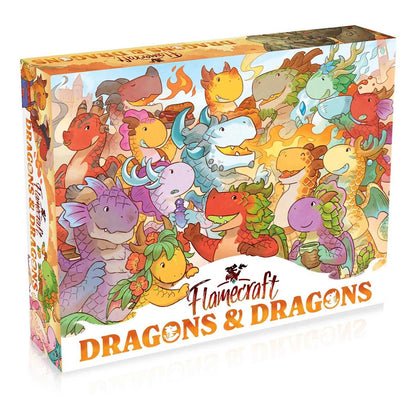 Dragons and Dragons Expansion Flamecraft Board Game by Cardboard Alchemy 1