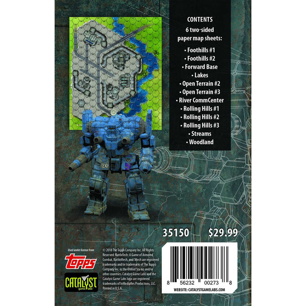 BattleTech Map Pack Grasslands Board Game by Catalyst Game Labs 2