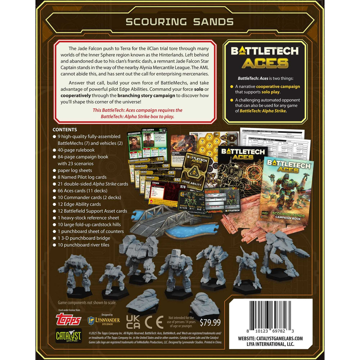 BattleTech Aces Scouring Sands Alpha Strike Miniatures Game Expansion