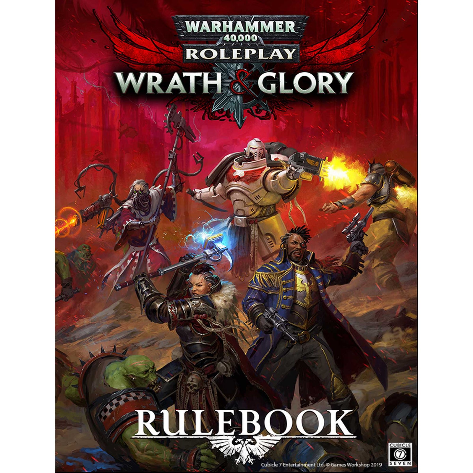 Wrath and Glory Core Rulebook Warhammer 40000 Roleplay RPG Revised Edition Roleplaying Game by Cubicle Seven 1