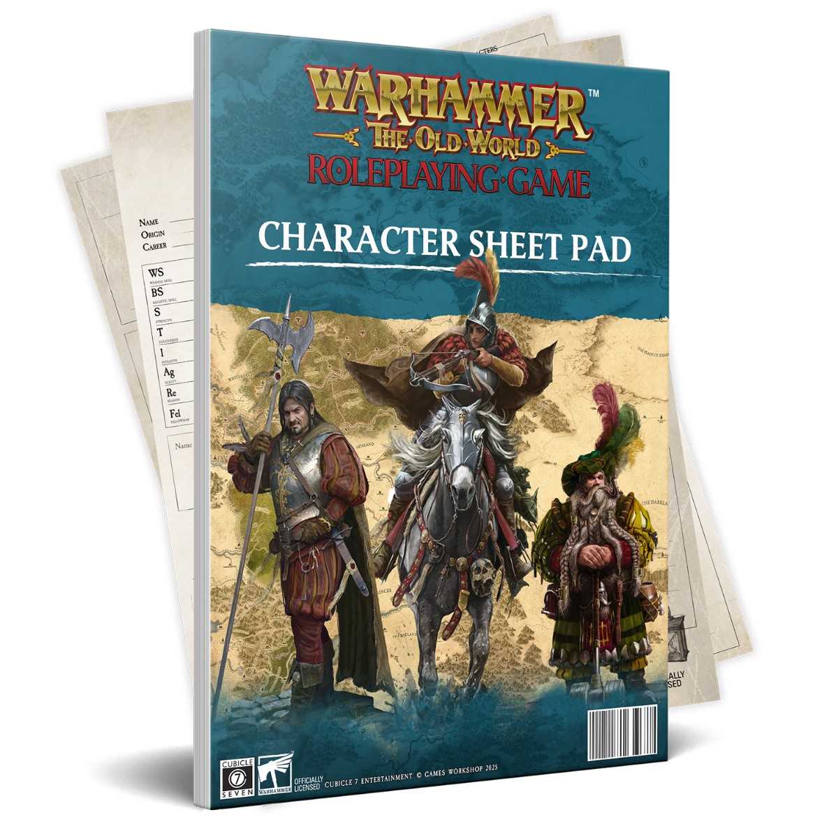 Warhammer The Old World Roleplaying Game Character Sheet Pad