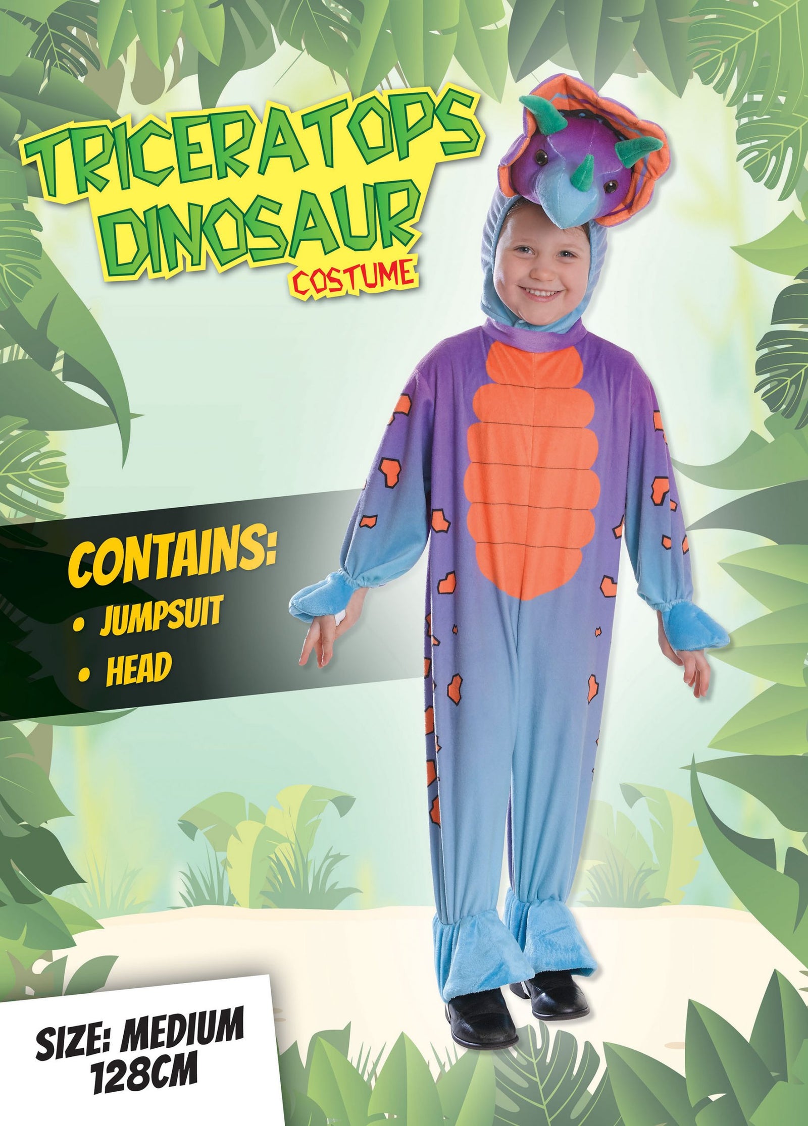 Triceratops Dinosaur Childrens Costume 2