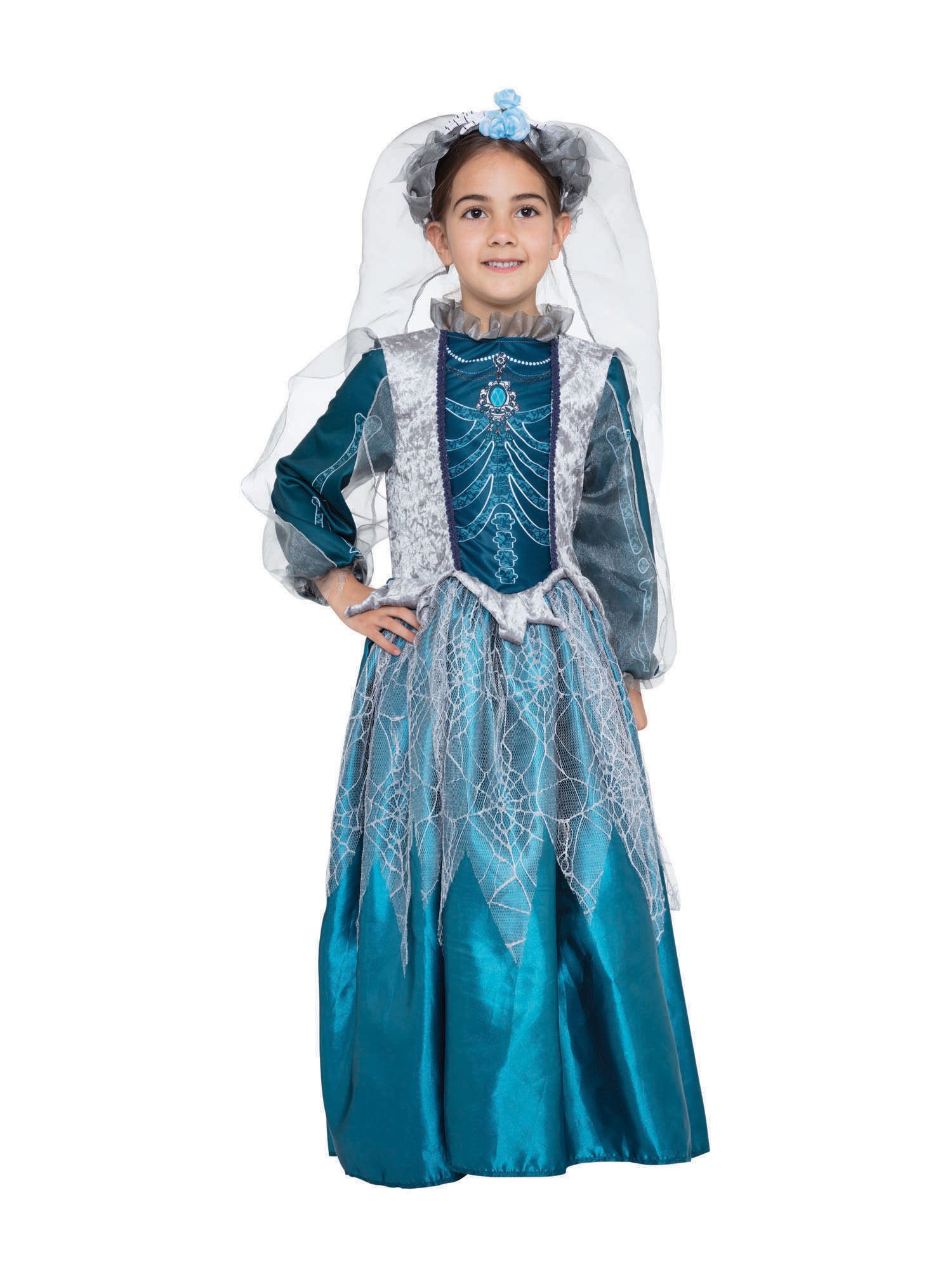 Skeleton Queen Girls Costume 1