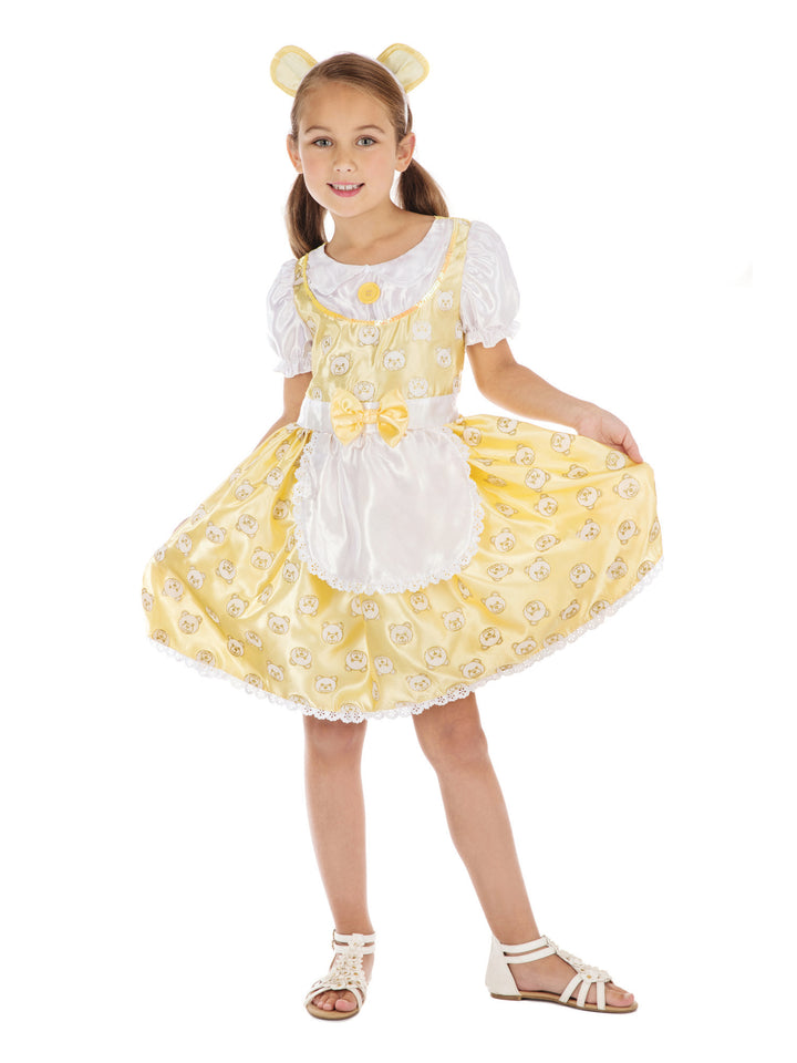 Goldilocks Costume Girls Yellow Dress Headband