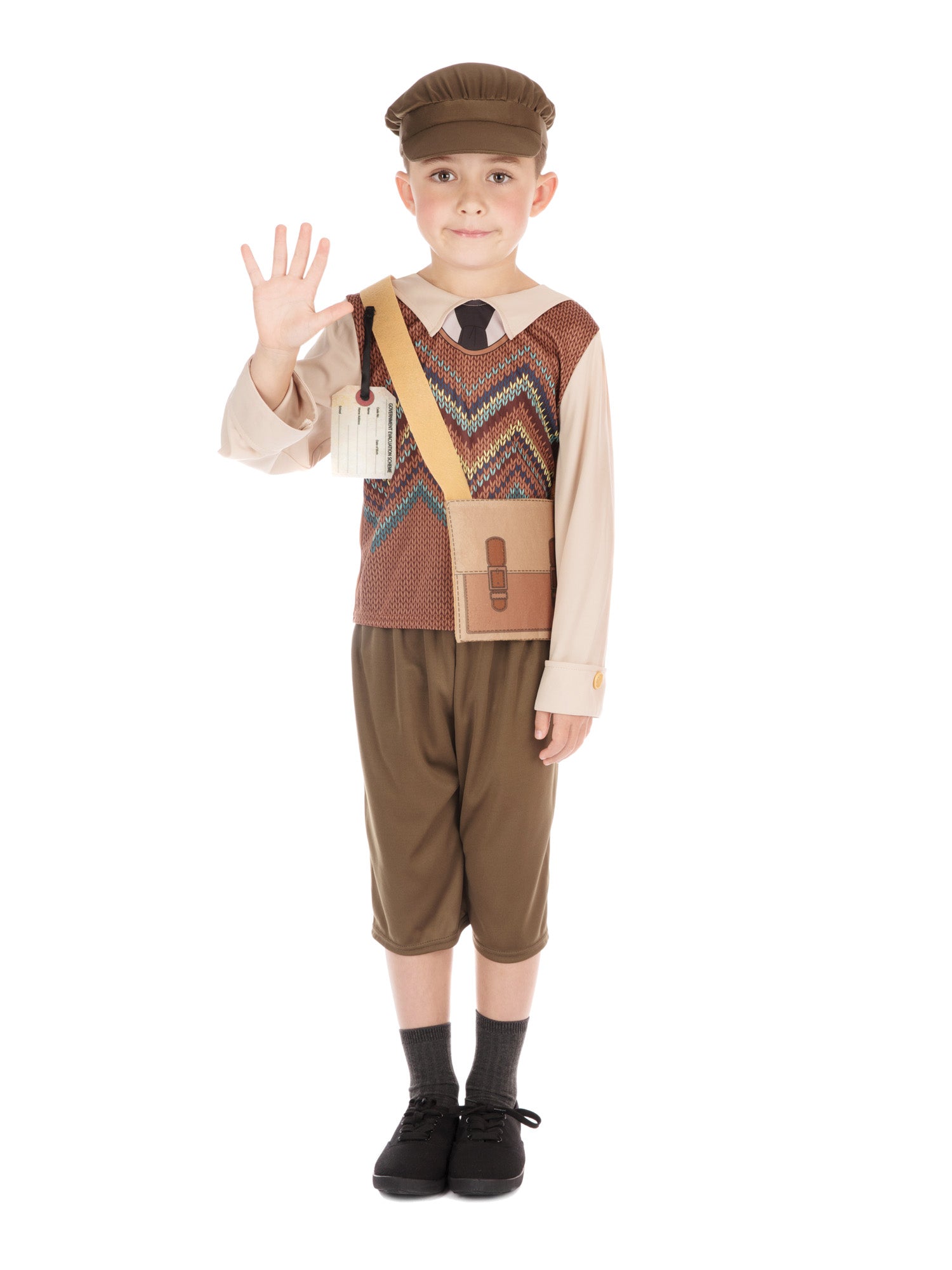 Evacuee Schoolboy Childrens Costume 1