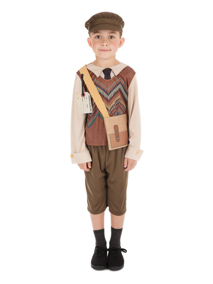 Evacuee Schoolboy Childrens Costume 3