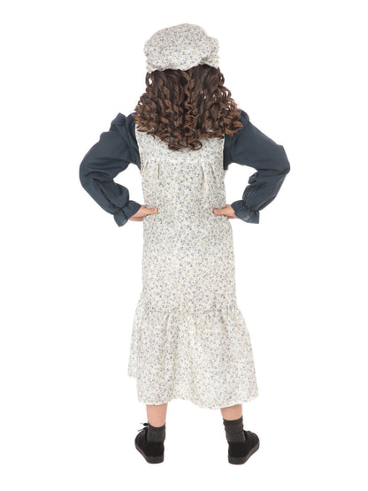 Classic Victorian Girl Costume Dress with Hat 2