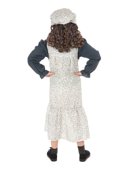 Classic Victorian Girl Costume Dress with Hat 2