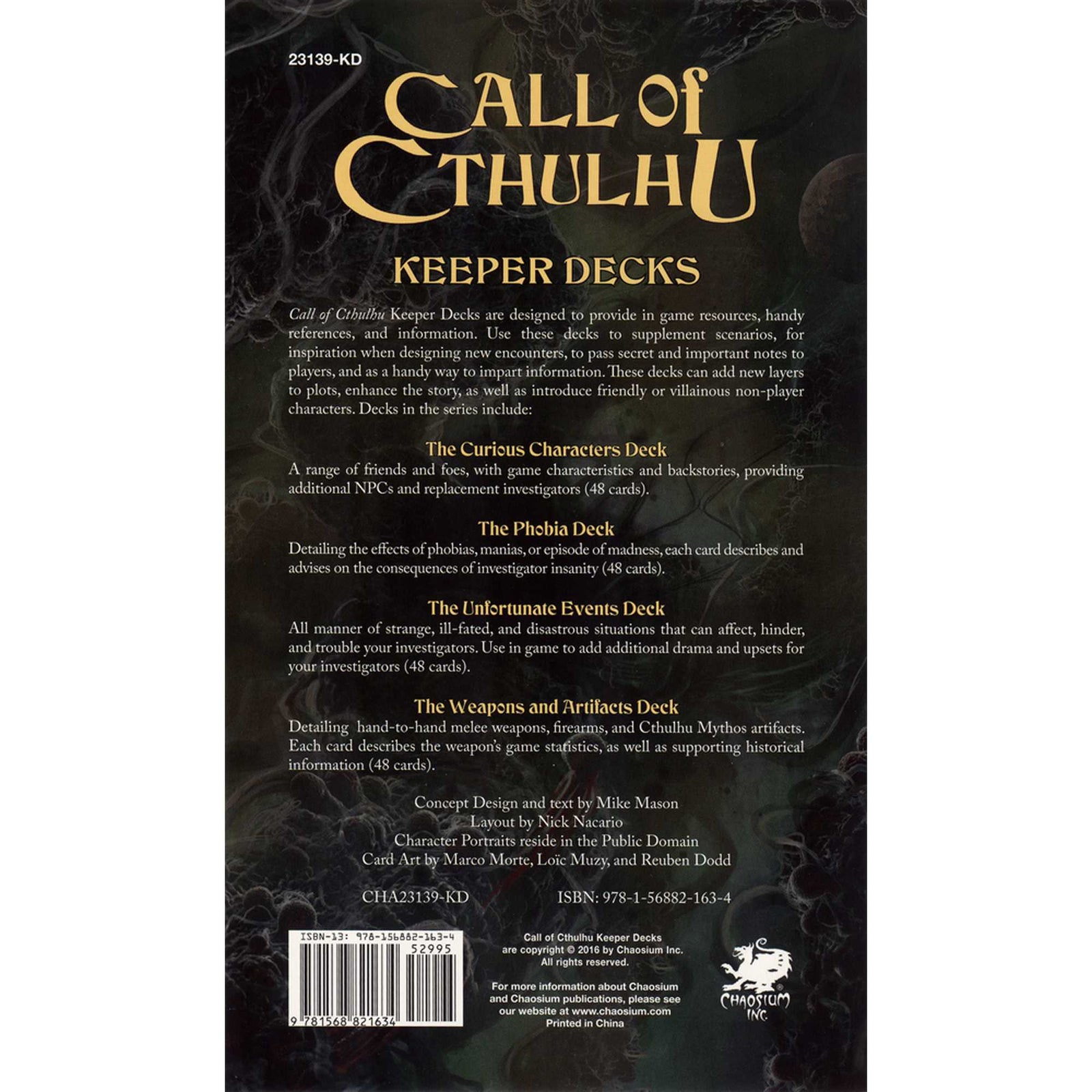 Call of Cthulhu: Keeper Decks 1
