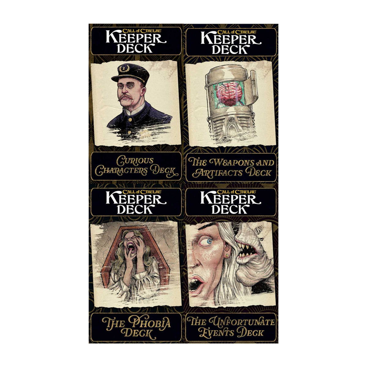 Call of Cthulhu Keeper Decks 2nd Edition Roleplaying Game by Chaosium 1