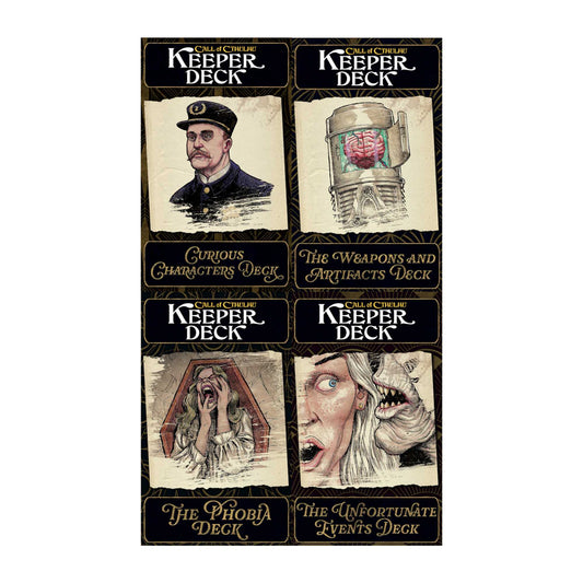 Call of Cthulhu Keeper Decks 2nd Edition Roleplaying Game by Chaosium 1