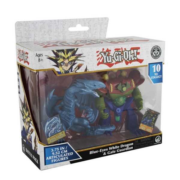Yu-Gi-Oh! 2 Figure Battle Pack- Blue Eyes White Dragon & Gate Guardian (3.75 inch) 1