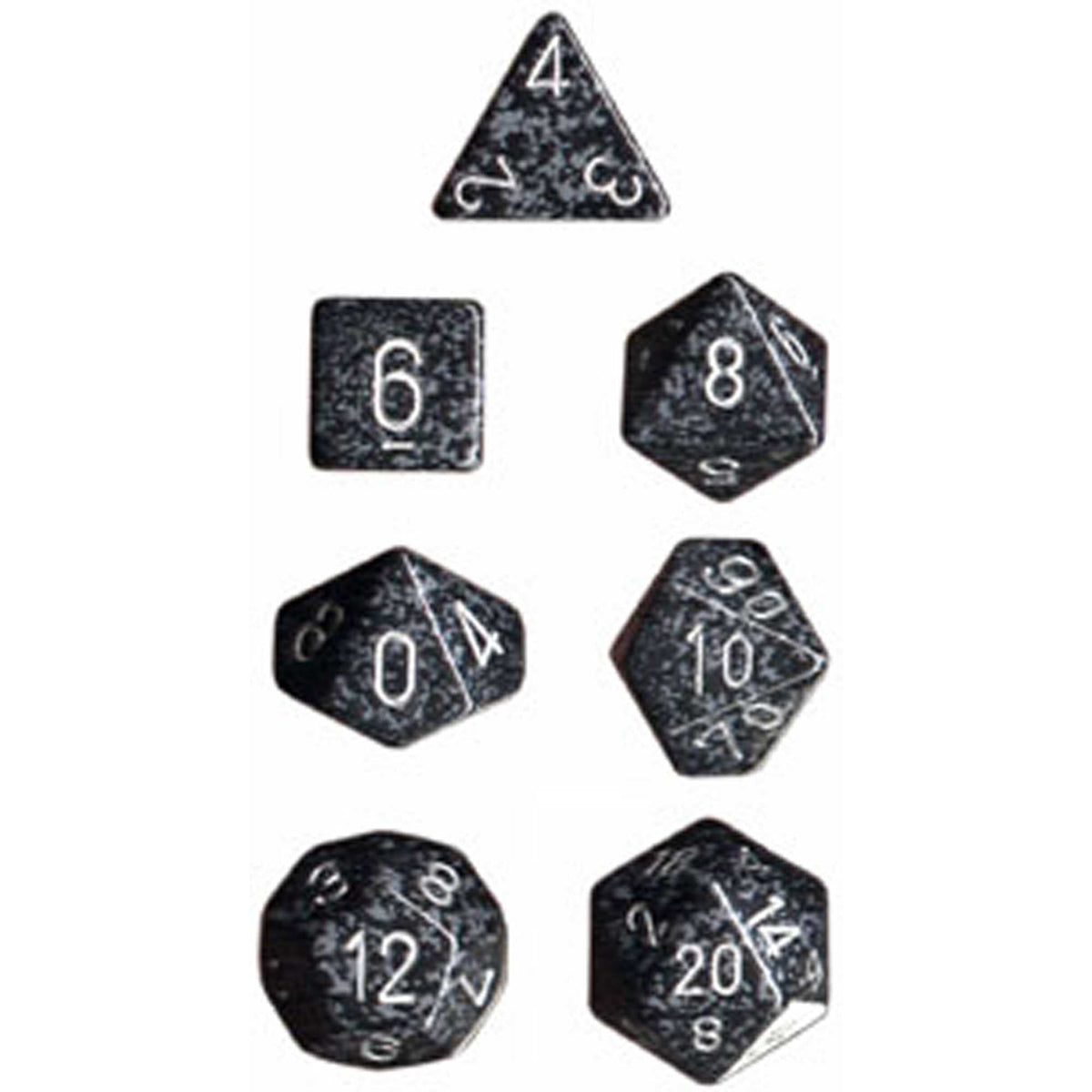 Polyhedral Dice: Speckled - Ninja (7) 1