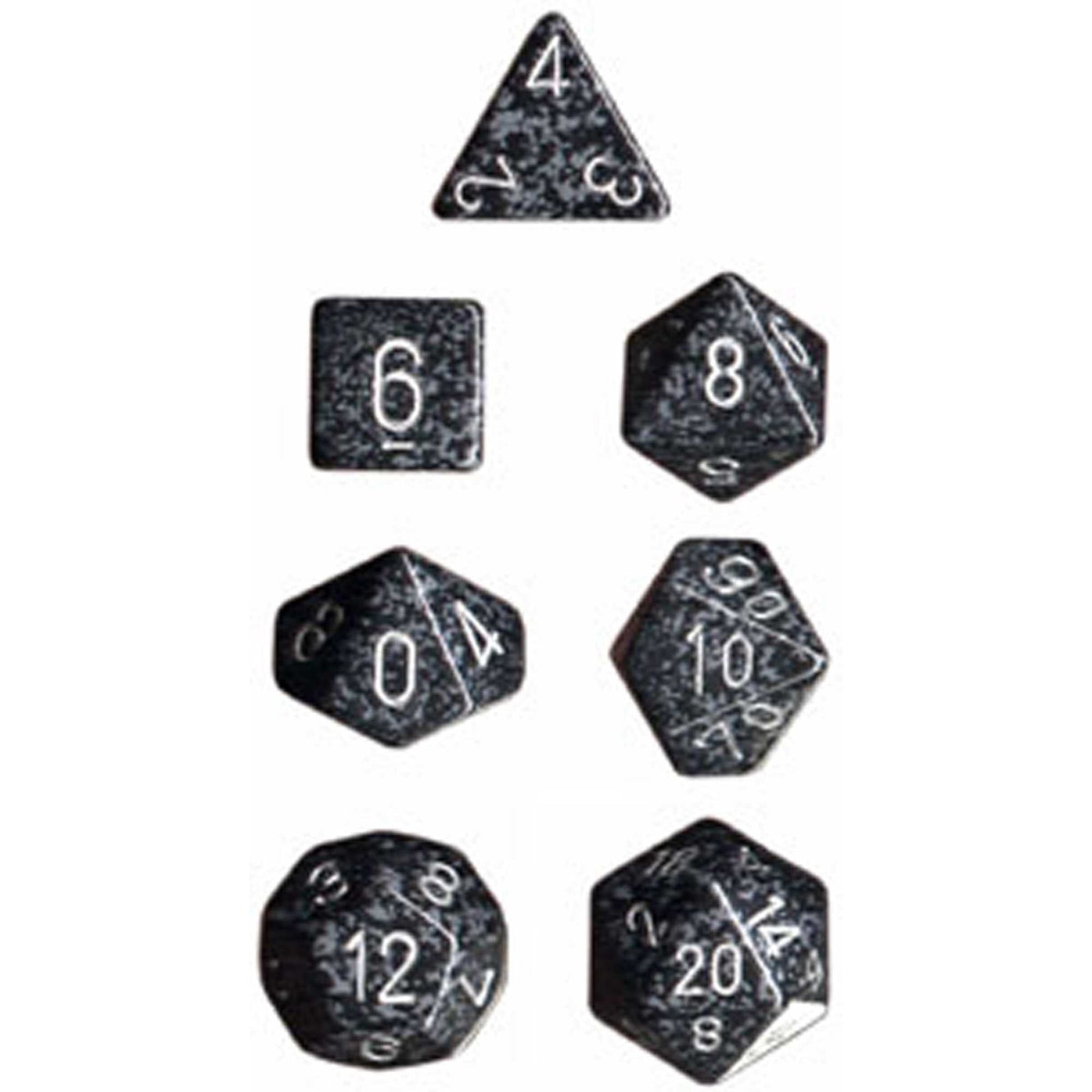 Polyhedral Dice: Speckled - Ninja (7) 1