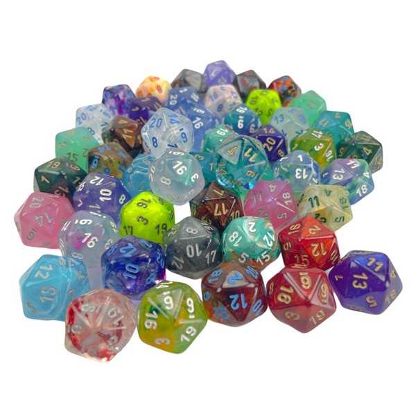 d20 Polyhedral Dice: Bag of 50 Assorted Signature™ 1