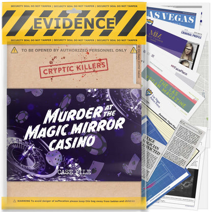Cryptic Killers Murder at the Magic Mirror Casino UK Board Game by LA Brands 1