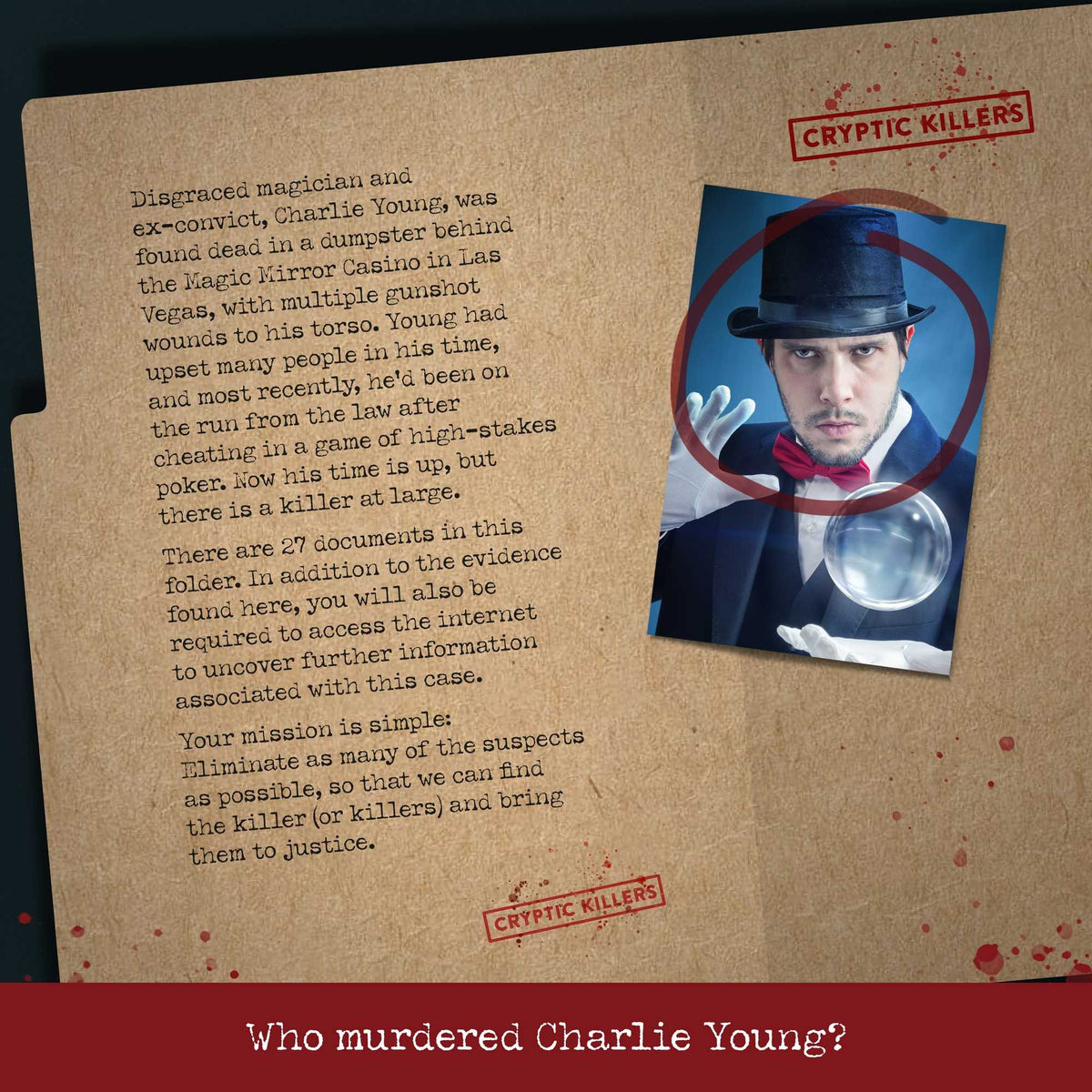 Cryptic Killers Murder at the Magic Mirror Casino UK Board Game by LA Brands 2