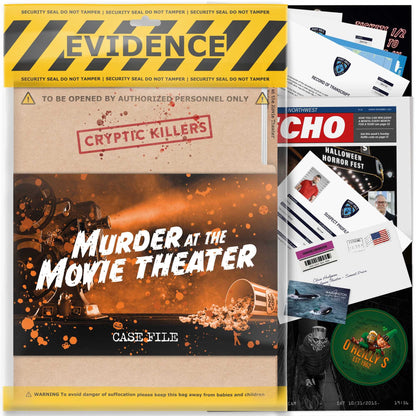 Cryptic Killers Murder at the Movie Theater UK Board Game by LA Brands 1