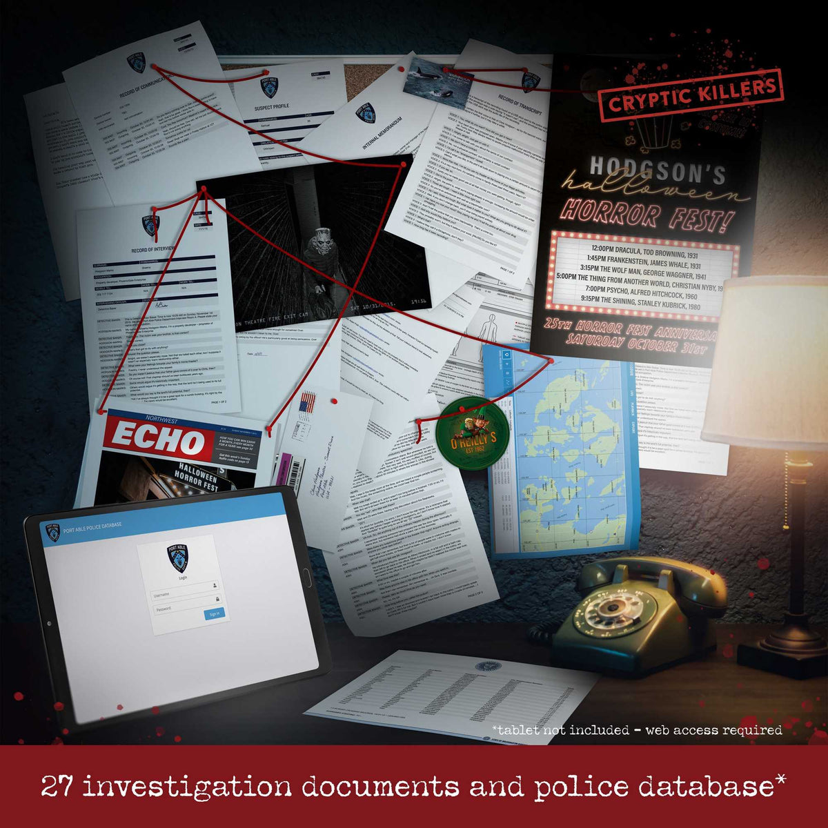 Cryptic Killers Murder at the Movie Theater UK Board Game by LA Brands 3