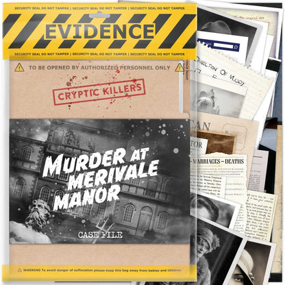 Cryptic Killers Murder at Merivale Manor UK Board Game by LA Brands 1