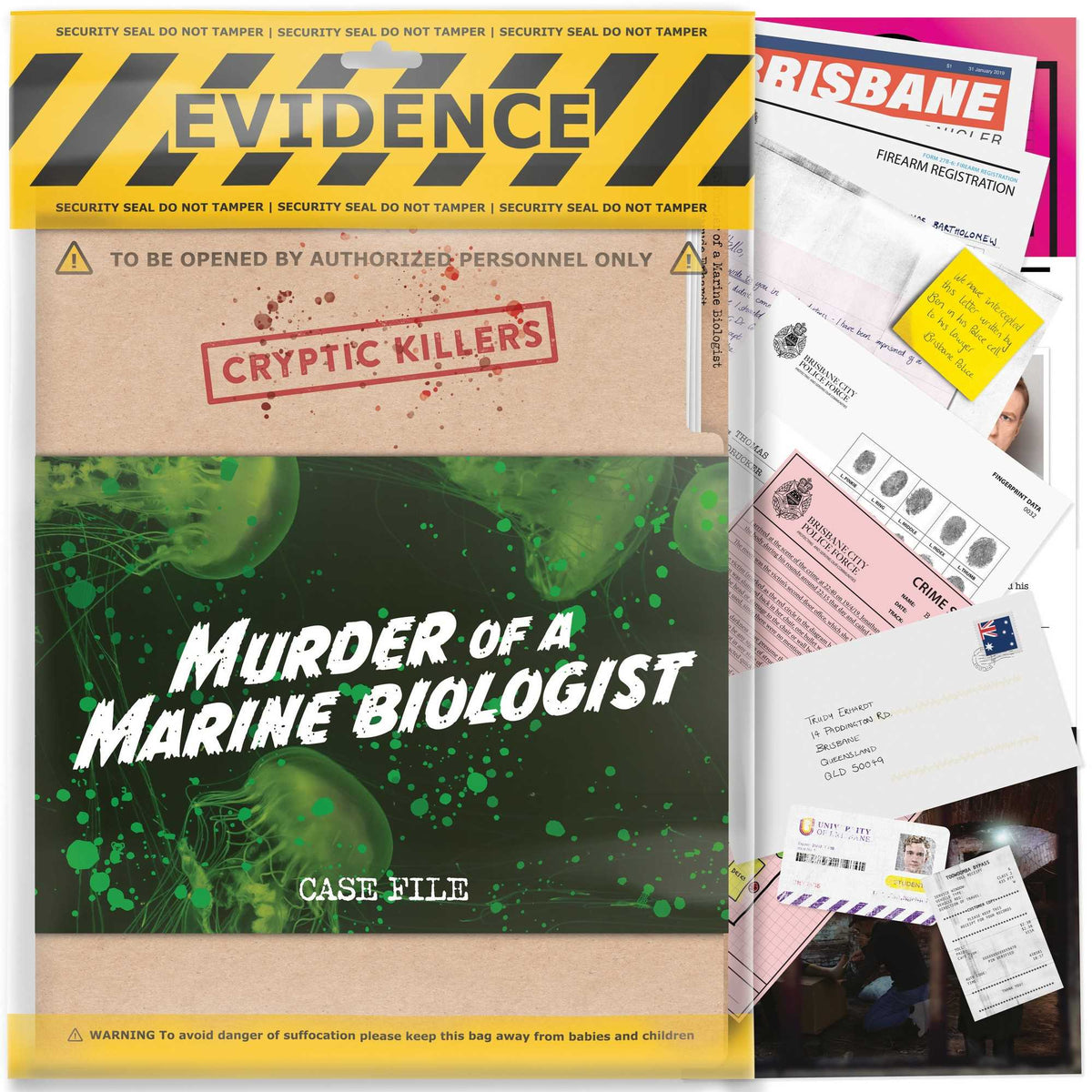 Cryptic Killers Murder of a Marine Biologist UK Board Game by LA Brands 1