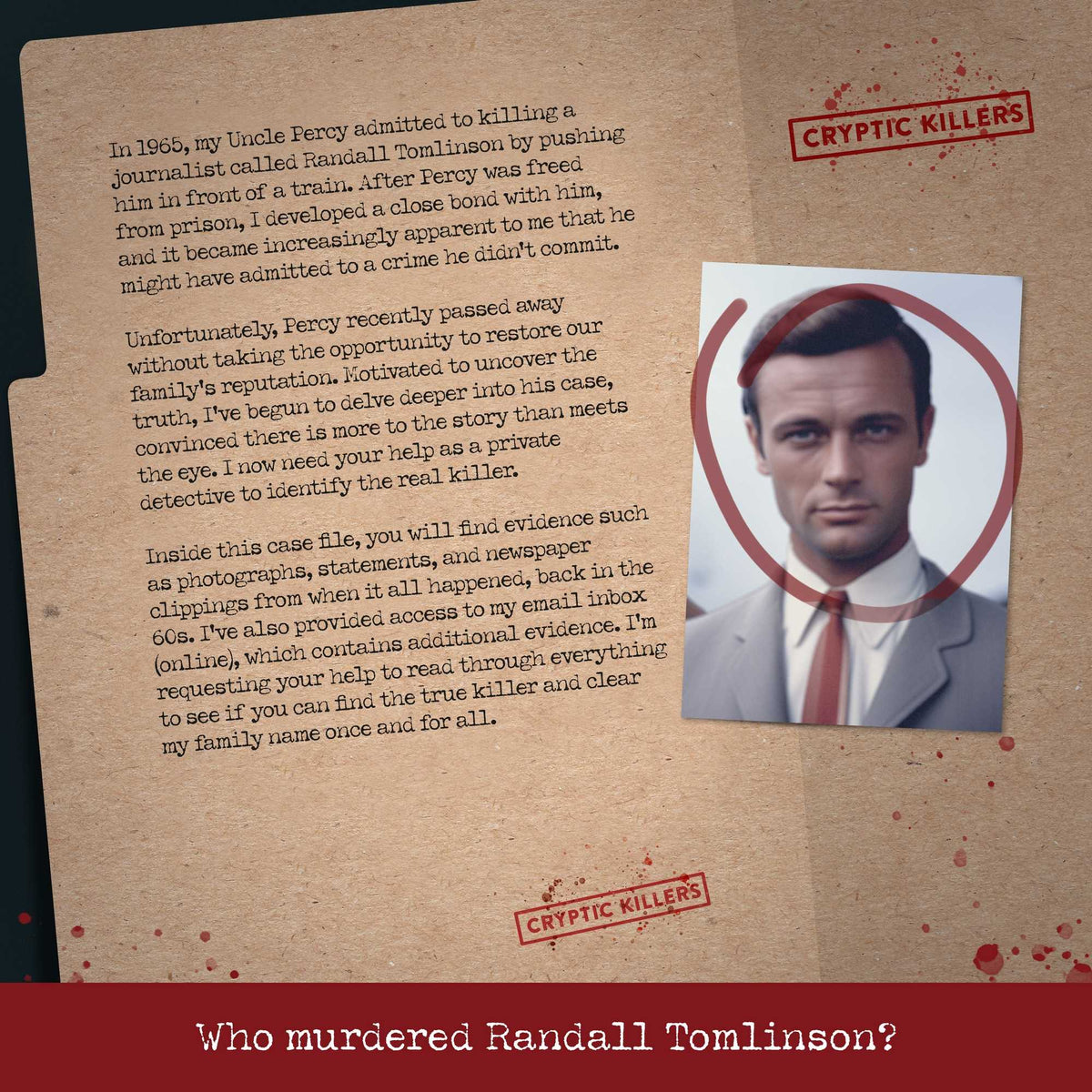 Cryptic Killers Murder in Market Hill UK Board Game by LA Brands 2