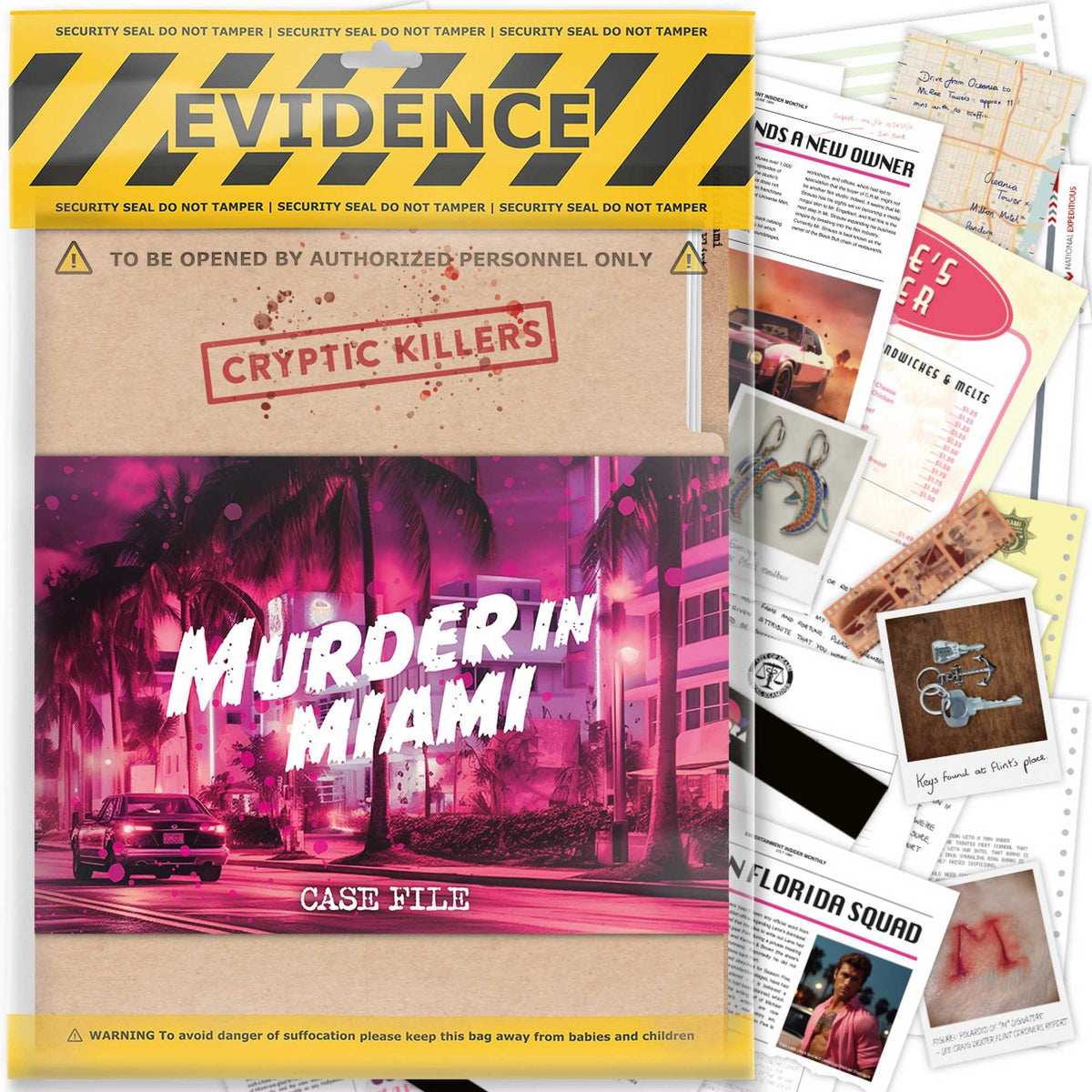 Cryptic Killers Murder in Miami UK Board Game by LA Brands 1