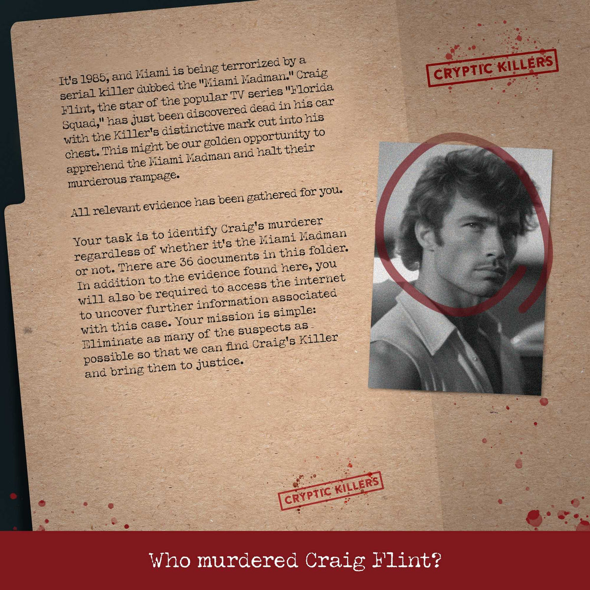 Cryptic Killers Murder in Miami UK Board Game by LA Brands 2