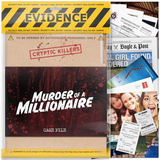 Cryptic Killers Murder of a Millionaire UK Board Game by LA Brands 1