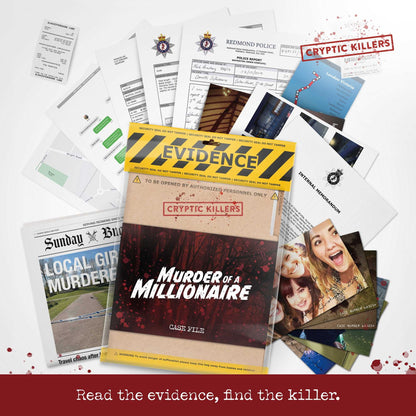 Cryptic Killers Murder of a Millionaire UK Board Game by LA Brands 6