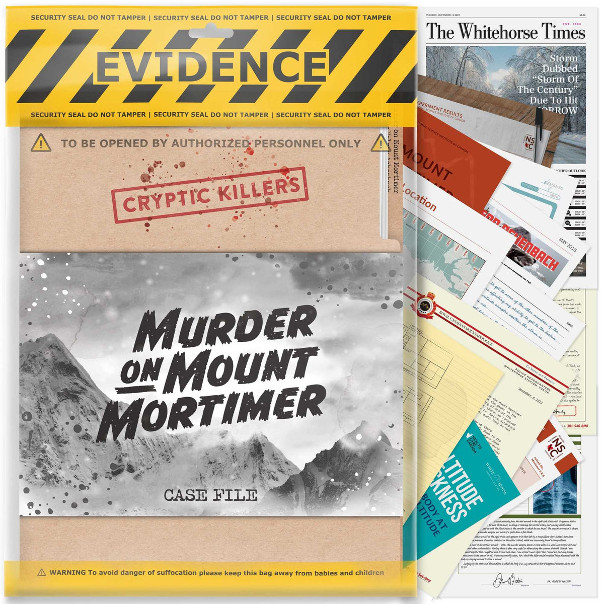 Cryptic Killers Murder on Mount Mortimer UK Board Game by LA Brands 1