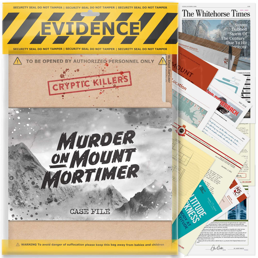 Cryptic Killers Murder on Mount Mortimer UK Board Game by LA Brands 1