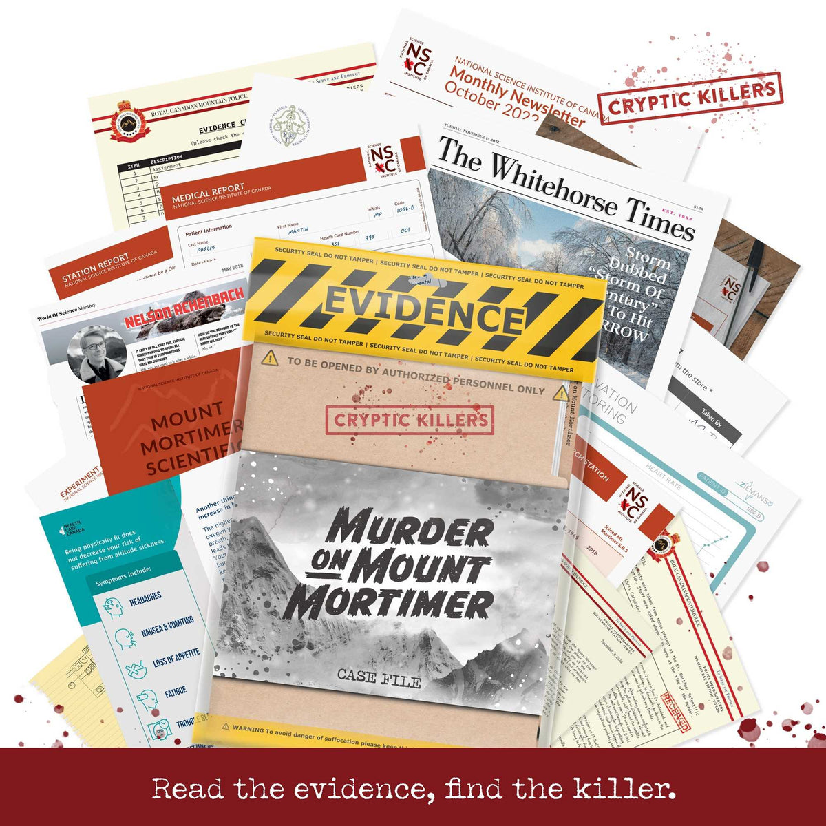 Cryptic Killers Murder on Mount Mortimer UK Board Game by LA Brands 6